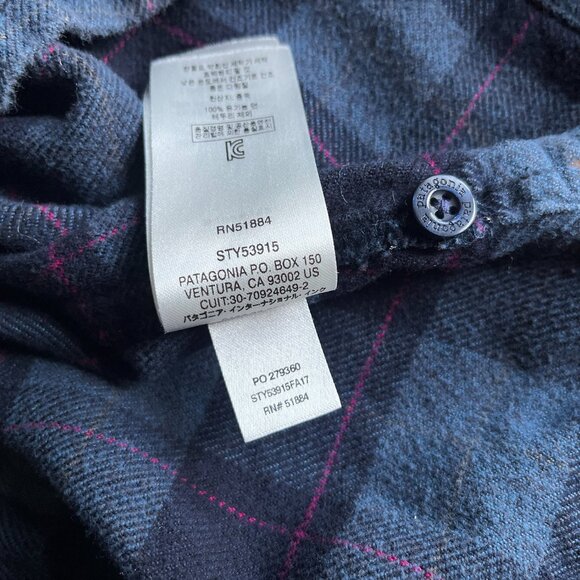 Patagonia twilight blue flannel 12 - Picture 7 of 10